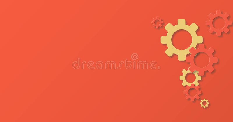 Fondo mecánico del diseño del extracto de los engranajes Contexto industrial del mecanismo de los dientes ilustración del vector