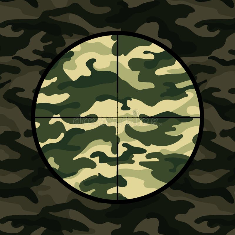 Fondo Militar Con Alcance Del Francotirador En Camuflaje Verde Ilustración  del Vector - Ilustración de alcance, militar: 82997503