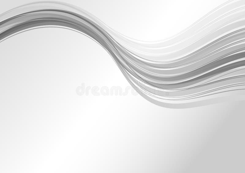 Fondo moderno grigio astratto dell'onda royalty illustrazione gratis Fondo moderno grigio astratto dell'onda royalty illustrazione gratis