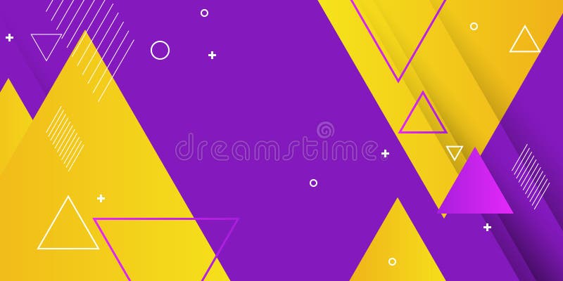 Fondo Morado Y Amarillo. Fondo De Degradado De Color Patrones De Triángulo  Geométrico Abstracto Vectorial Diseño De Línea De Moda. Ilustración del  Vector - Ilustración de cuadrado, punto: 205193240