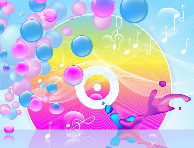 Fondo multicolore dell'estratto dell'annotazione di vinile royalty illustrazione gratis Fondo multicolore dell'estratto dell'annotazione di vinile royalty illustrazione gratis