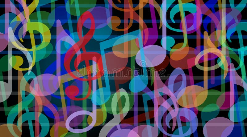 Fondo musicale illustrazione di stock Fondo musicale illustrazione di stock