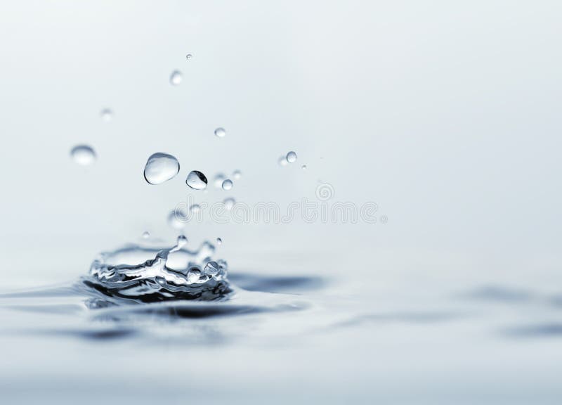 Close up of water droplets over wet surface. Close up of water droplets over wet surface