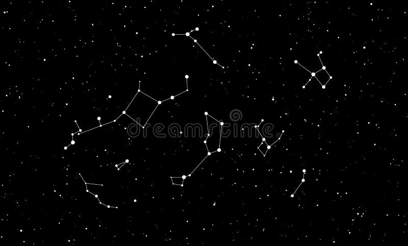 Fondo Negro Abstracto Con Estrellas Y Constelaciones Para Tu Diseño Cielo  Estrellado Vectorial Nocturno Fondo Espacial Ilustración del Vector -  Ilustración de oscuro, cosmos: 169913752