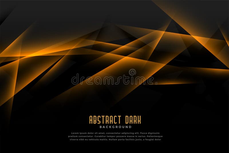 Fondo negro y de oro abstracto con la línea ligera efecto ilustración del vector Fondo negro y de oro abstracto con la línea ligera efecto ilustración del vector