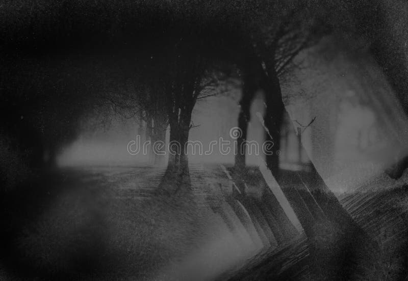 Fondo nero e grigio della via della città di notte nello stile di lerciume fotografia stock Fondo nero e grigio della via della città di notte nello stile di lerciume fotografia stock