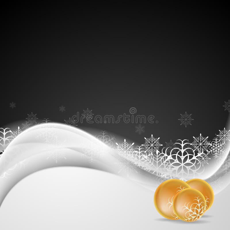 Fondo onde e delle decorazioni bianche astratte di Natale illustrazione vettoriale Fondo onde e delle decorazioni bianche astratte di Natale illustrazione vettoriale