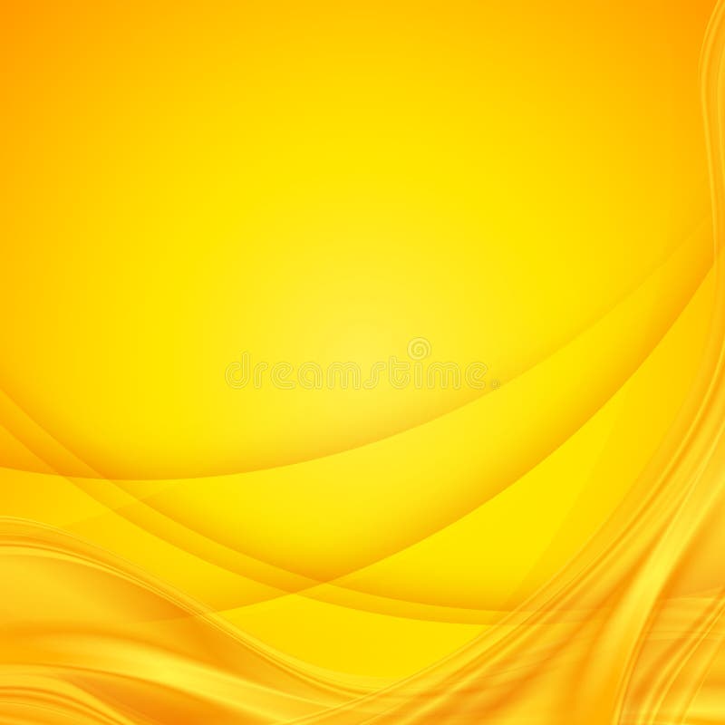 Fondo ondulato giallo brillante di vettore astratto