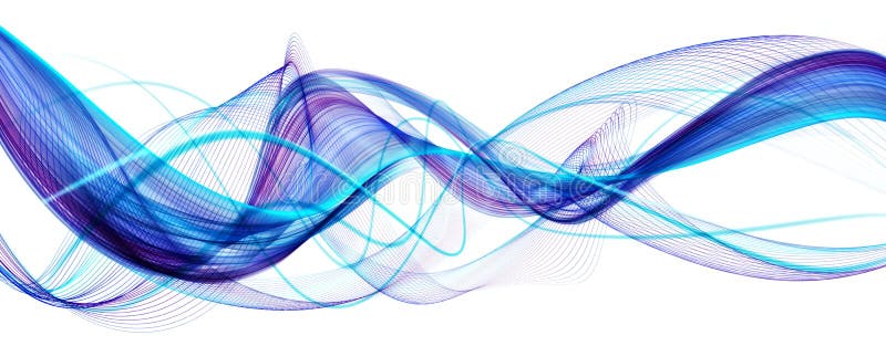 Fondo ondulato moderno astratto blu illustrazione di stock