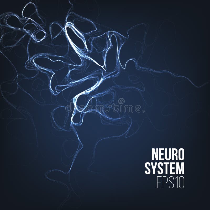 Fondo orgánico de la ciencia de la biología abstracta Nube de humo El rizo alinea la composición ilustración del vector Fondo orgánico de la ciencia de la biología abstracta Nube de humo El rizo alinea la composición ilustración del vector