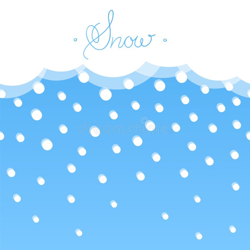 Fondo orizzontale senza cuciture con neve Stile piano illustrazione vettoriale Fondo orizzontale senza cuciture con neve Stile piano illustrazione vettoriale