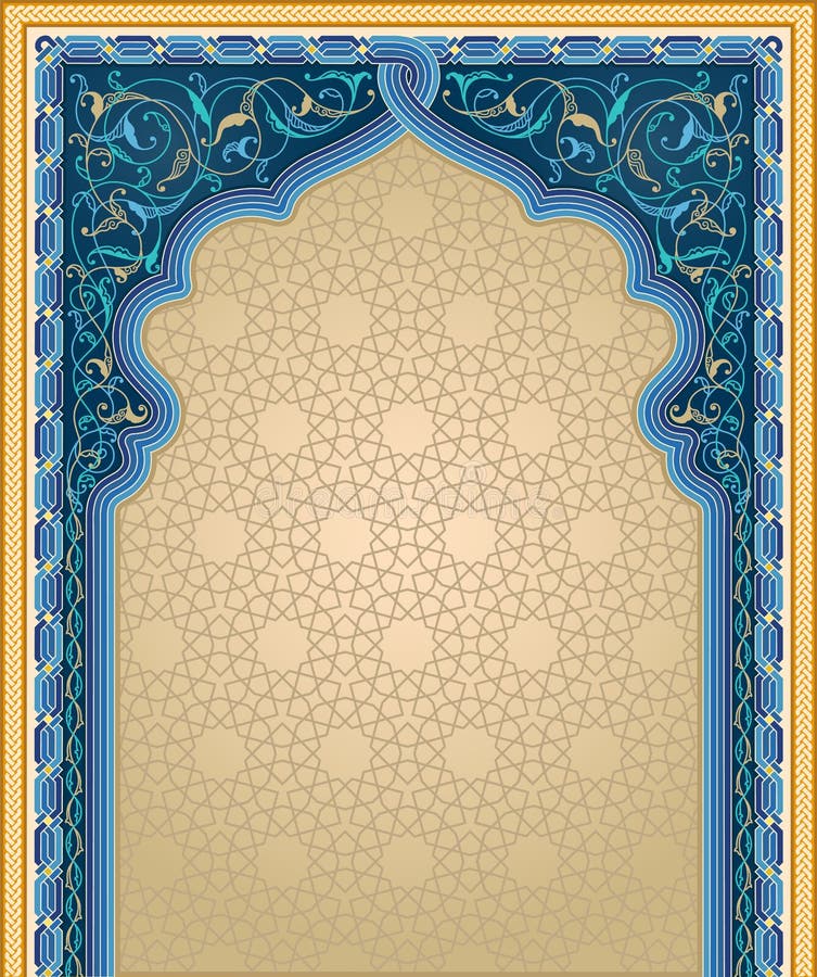 Fondo ornamentale di arte in blu e nel colore dell'oro illustrazione vettoriale Fondo ornamentale di arte in blu e nel colore dell'oro illustrazione vettoriale