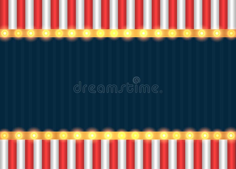American patriotic background design with marquee light bulbs. American patriotic background design with marquee light bulbs