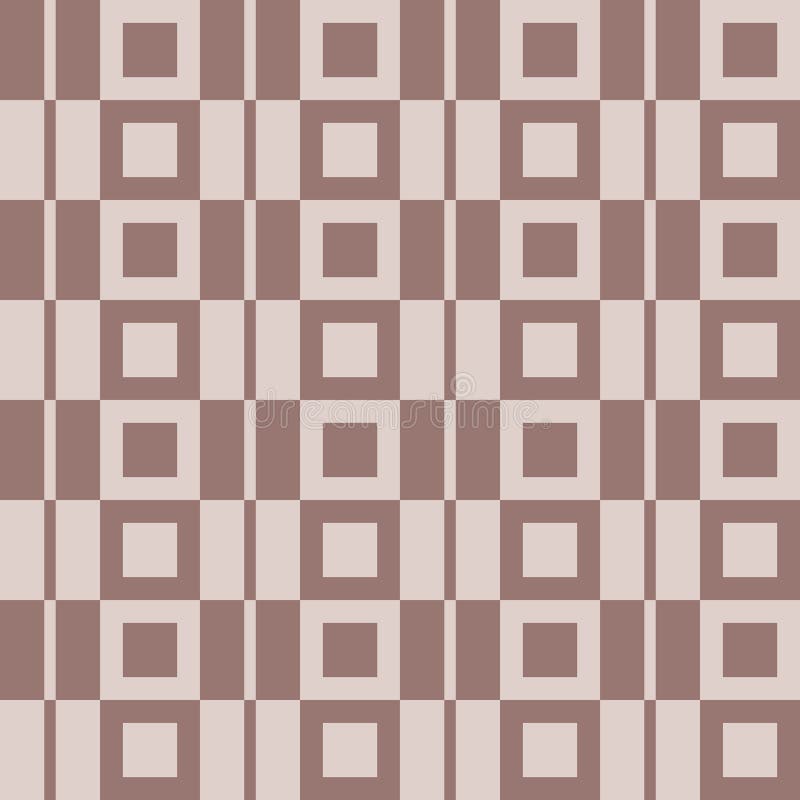 Fondo a quadretti del tessuto Brown e modello senza cuciture beige illustrazione vettoriale Fondo a quadretti del tessuto Brown e modello senza cuciture beige illustrazione vettoriale