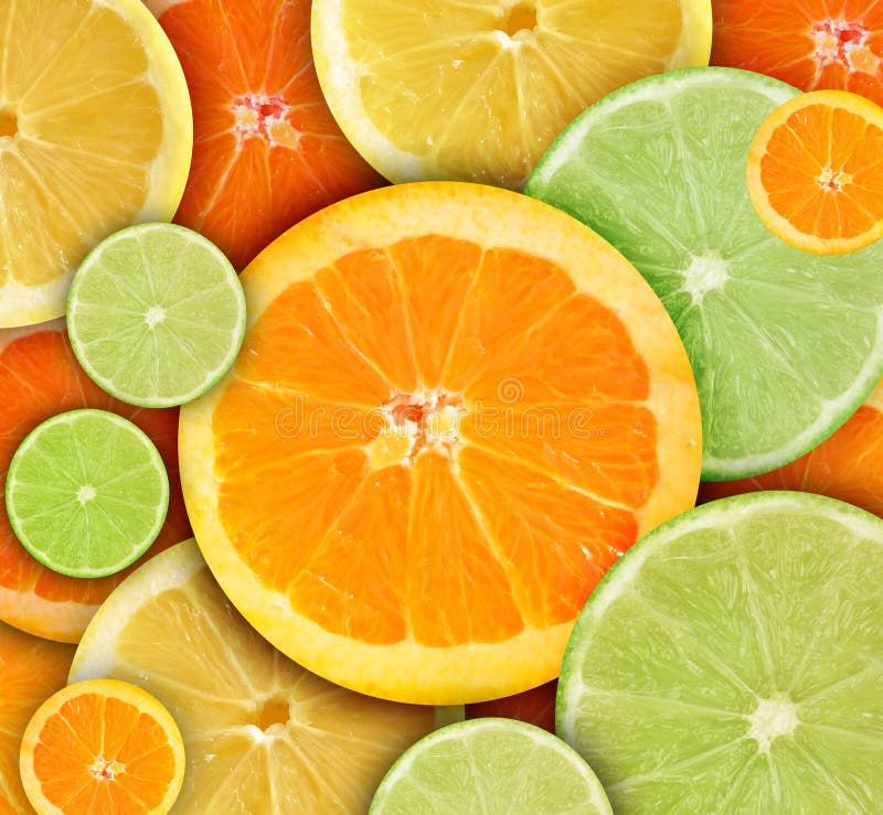 Fondo redondo colorido de la fruta de Citrius imagen de archivo libre de regalías Fondo redondo colorido de la fruta de Citrius imagen de archivo libre de regalías