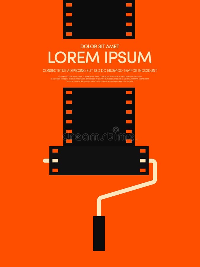 Fondo retro moderno del cartel del vintage de la película y de la película libre illustration Fondo retro moderno del cartel del vintage de la película y de la película libre illustration