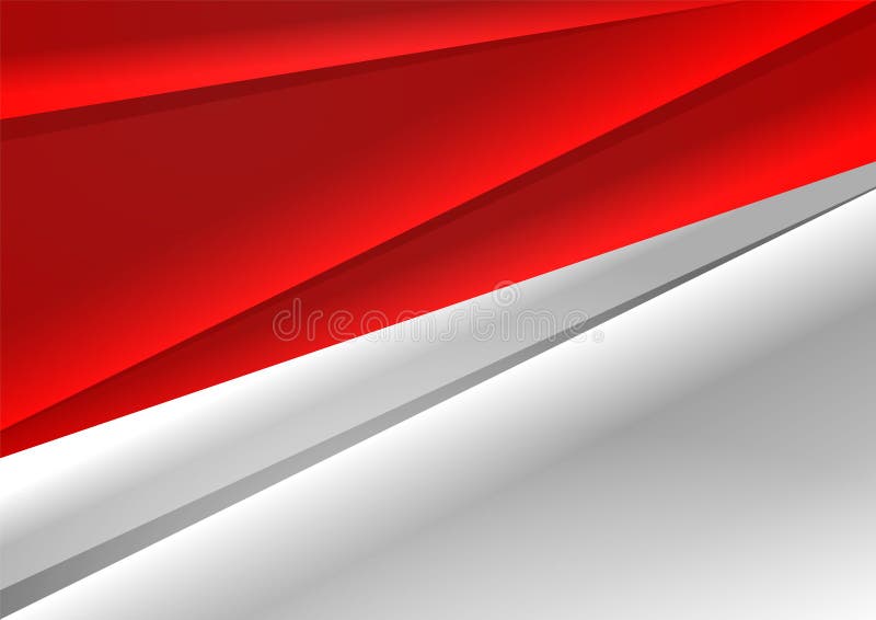 Fondo Rojo-blanco En Forma De Bandera Plantilla Para Presentaciones Y  Portadas De Folletos Para Indonesia, Singapur Y Mónaco Ilustración del  Vector - Ilustración de singapur, negocios: 199021607