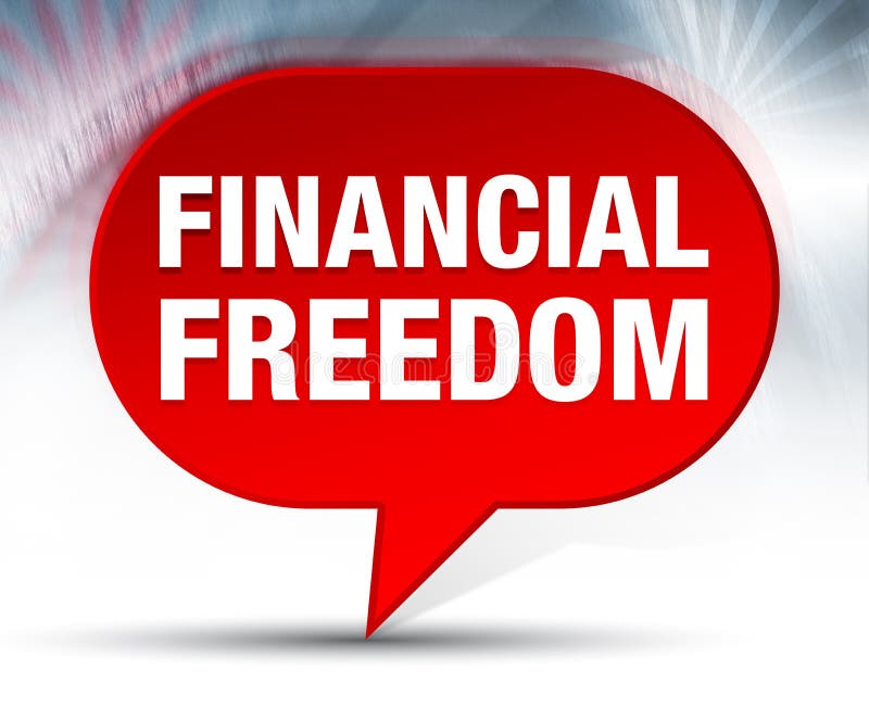 Fondo rojo de la burbuja de la libertad financiera libre illustration Fondo rojo de la burbuja de la libertad financiera libre illustration