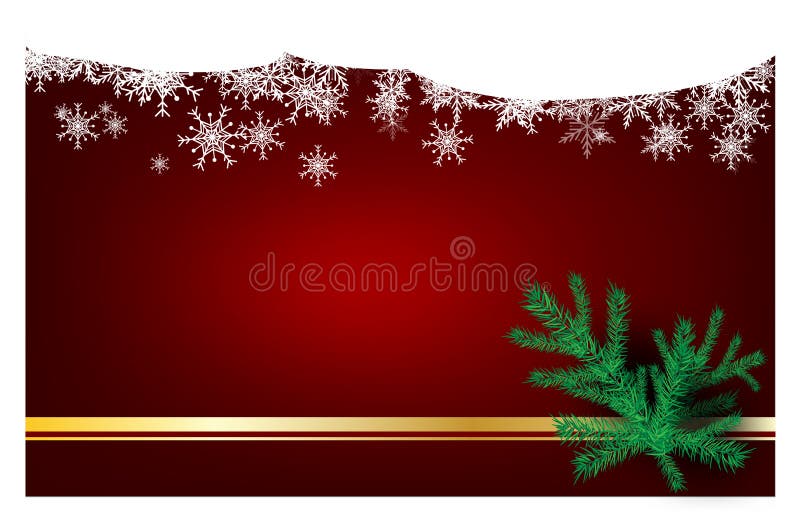 Fondo Rojo De La Navidad Con La Feliz Año Nuevo Del árbol De Navidad Para  Desear La Tarjeta, Tarjetas De Felicitación Con Las Cin Stock de  ilustración - Ilustración de navidad, reno: