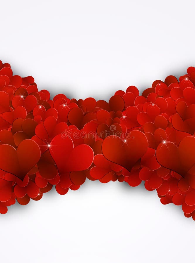 Fondo rojo de los corazones del día de fiesta libre illustration Fondo rojo de los corazones del día de fiesta libre illustration