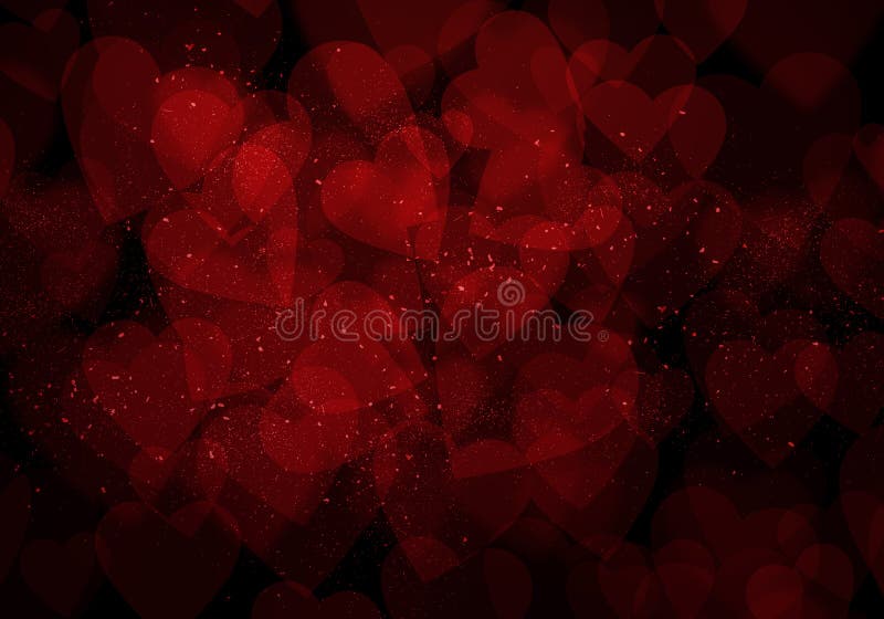 Fondo rojo oscuro de los corazones del día de tarjeta del día de San Valentín libre illustration Fondo rojo oscuro de los corazones del día de tarjeta del día de San Valentín libre illustration