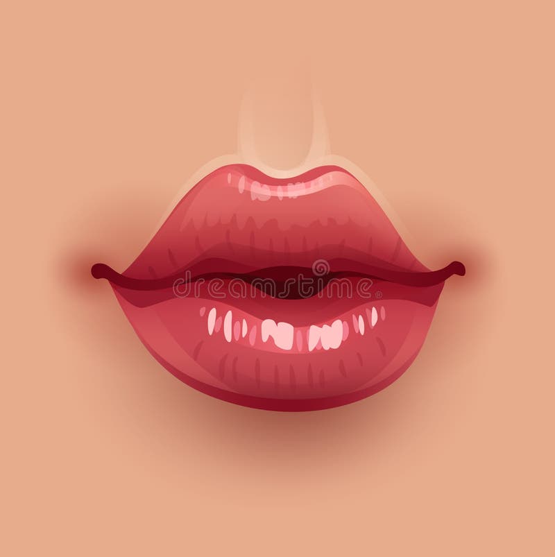 Fondo rosado brillante de los labios de la mujer libre illustration Fondo rosado brillante de los labios de la mujer libre illustration