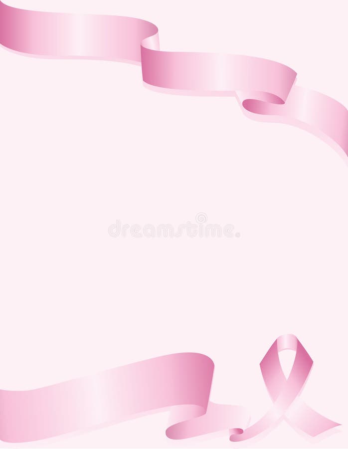 Fondo rosado de la cinta del conocimiento para el cáncer de pecho stock de ilustración Fondo rosado de la cinta del conocimiento para el cáncer de pecho stock de ilustración