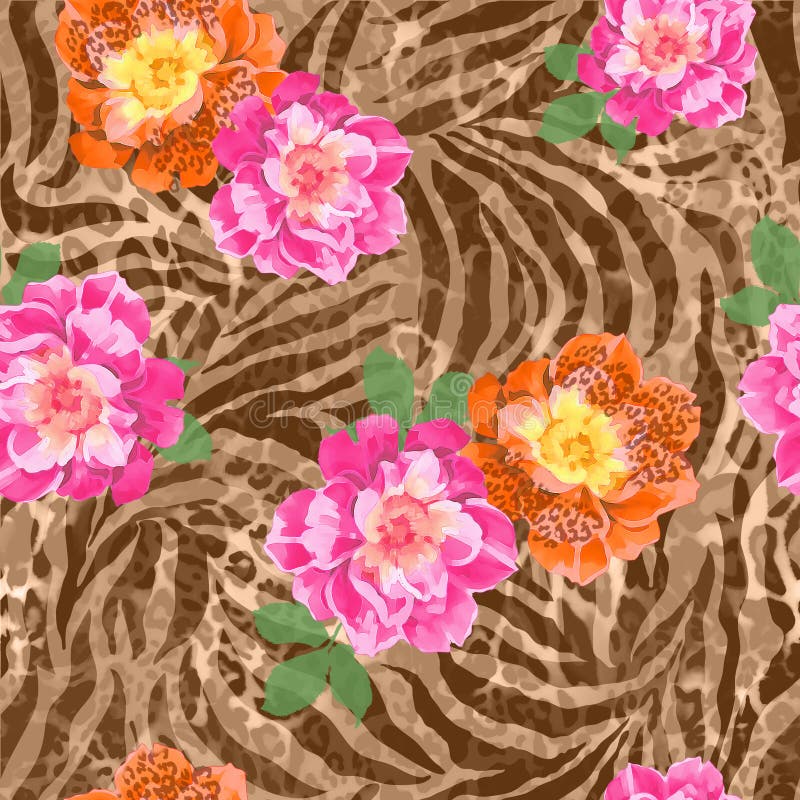 Fondo rosado y anaranjado de las rosas libre illustration Fondo rosado y anaranjado de las rosas libre illustration