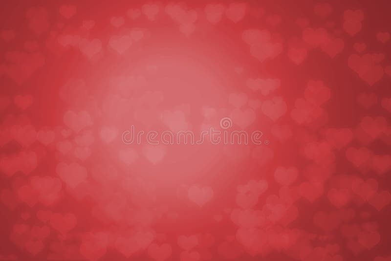 Fondo rosso con i cuori royalty illustrazione gratis Fondo rosso con i cuori royalty illustrazione gratis