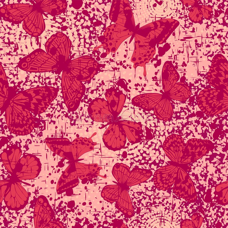 Fondo rosso della farfalla royalty illustrazione gratis Fondo rosso della farfalla royalty illustrazione gratis