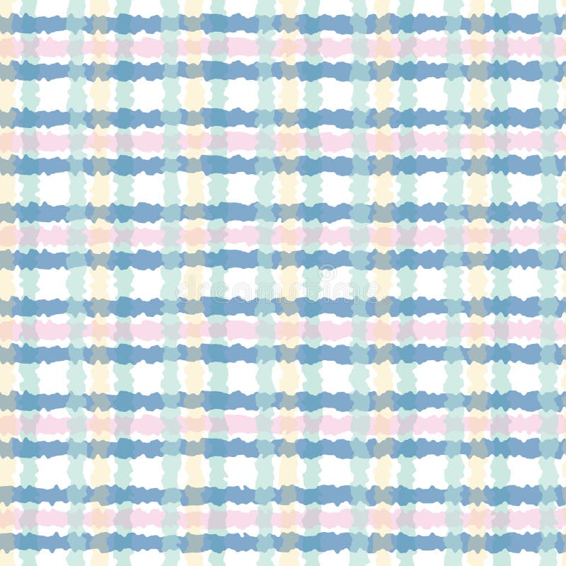 Fondo senza cuciture del modello del plaid sciolto dell'acquerello di vettore illustrazione di stock Fondo senza cuciture del modello del plaid sciolto dell'acquerello di vettore illustrazione di stock
