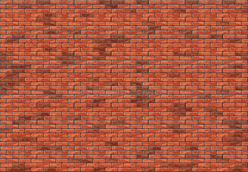 Fondo senza cuciture del muro di mattoni rosso royalty illustrazione gratis