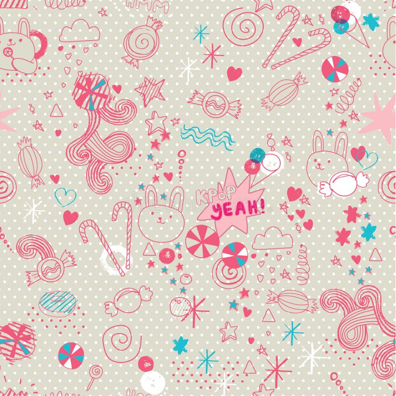 Fondo senza cuciture della stampa di vettore royalty illustrazione gratis Fondo senza cuciture della stampa di vettore royalty illustrazione gratis