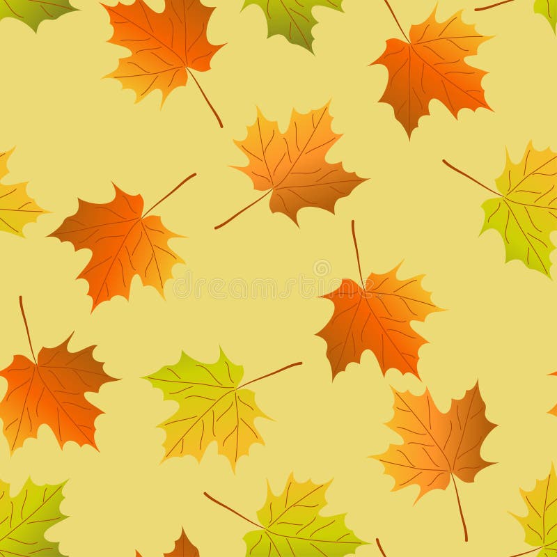 Fondo senza cuciture di vettore: foglie di acero di autunno, modello senza cuciture della foglia di acero royalty illustrazione gratis Fondo senza cuciture di vettore: foglie di acero di autunno, modello senza cuciture della foglia di acero royalty illustrazione gratis