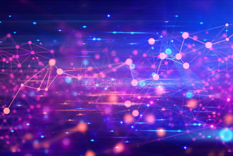 Fondo social en red 3d ilustración representación máquina aprendizaje profundo almacenamiento en la nube ciencia digital neurona p imagen de archivo libre de regalías