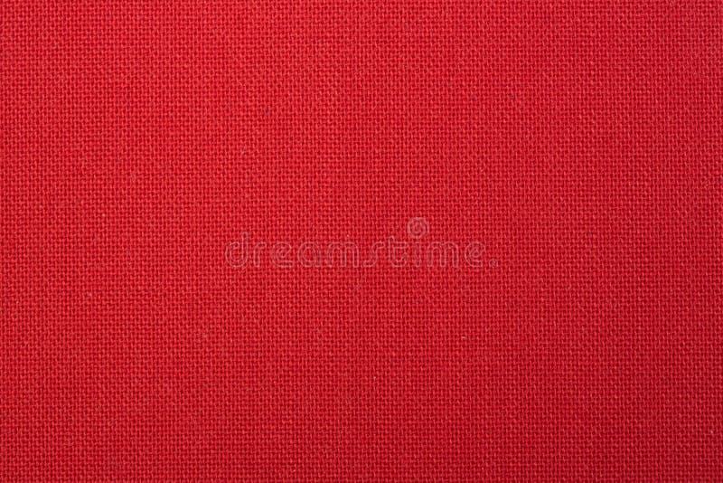 Fondo tejido rojo de la textura de la tela