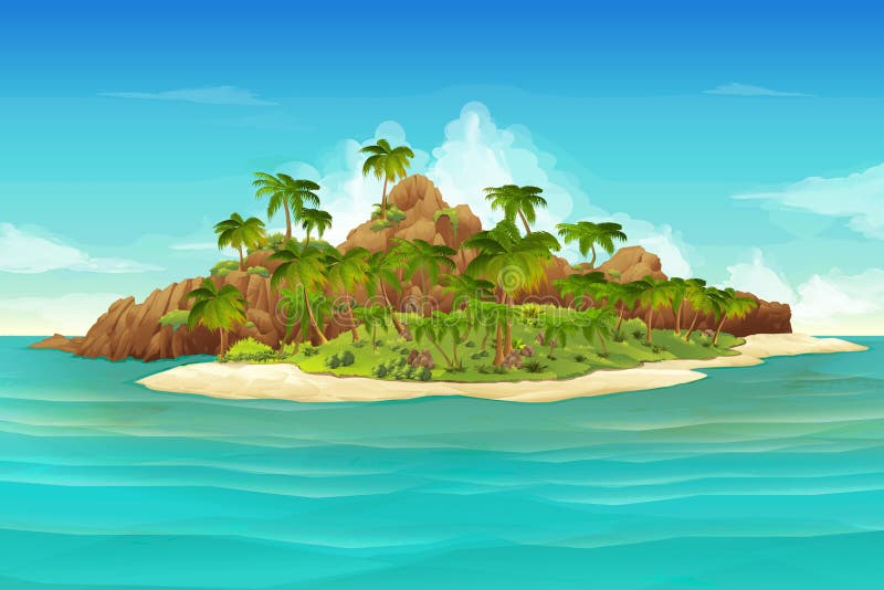 La isla Vectors & Illustrations for Free Download