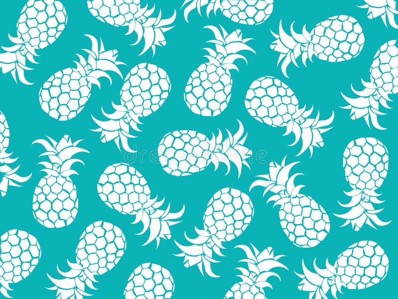 Fondo tropicale di vettore degli ananas bianchi con il fondo blu di colore come vettore per i modelli della spiaggia e tutta l'es illustrazione di stock Fondo tropicale di vettore degli ananas bianchi con il fondo blu di colore come vettore per i modelli della spiaggia e tutta l'es illustrazione di stock