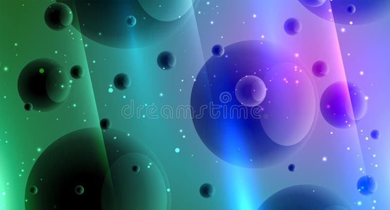 Fondo variopinto astratto con le sfere illustrazione di stock Fondo variopinto astratto con le sfere illustrazione di stock