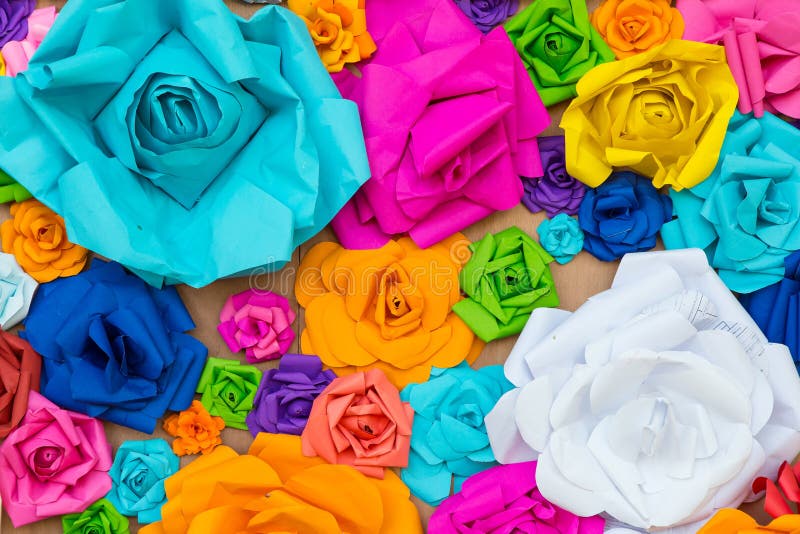 Fondo variopinto di Rose Flower Paper dell'arcobaleno astratto della carta da parati