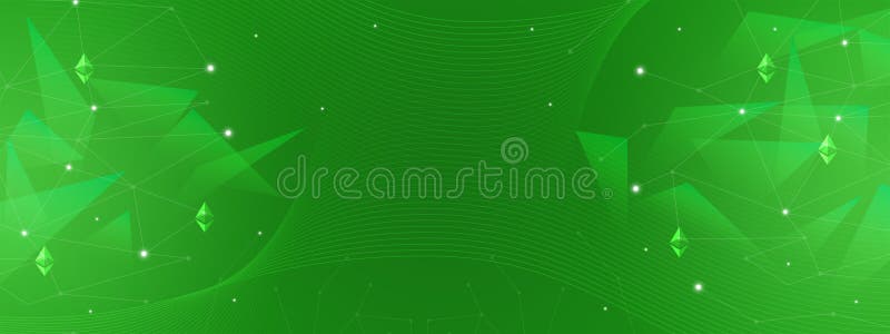 Fondo verde astratto per finanza, affare, cryptocurrency, blockchain, ethereum, reti illustrazione vettoriale Fondo verde astratto per finanza, affare, cryptocurrency, blockchain, ethereum, reti illustrazione vettoriale