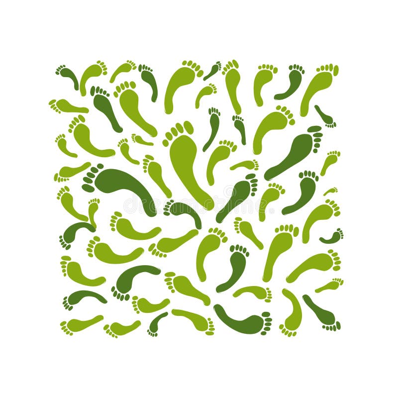 Fondo verde de la huella para su diseño libre illustration Fondo verde de la huella para su diseño libre illustration