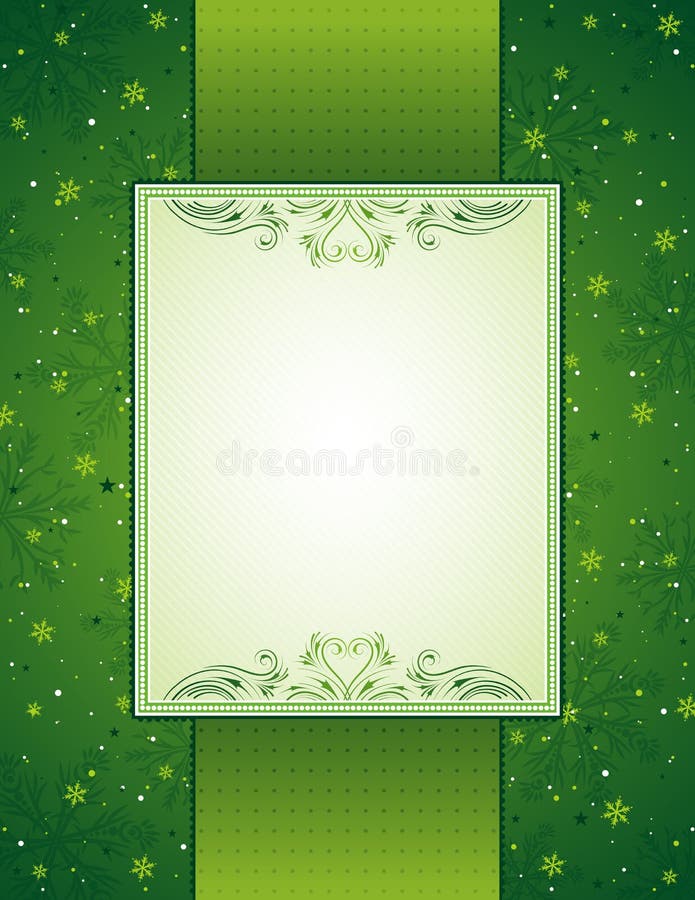 Fondo verde de la Navidad, ilustración libre illustration