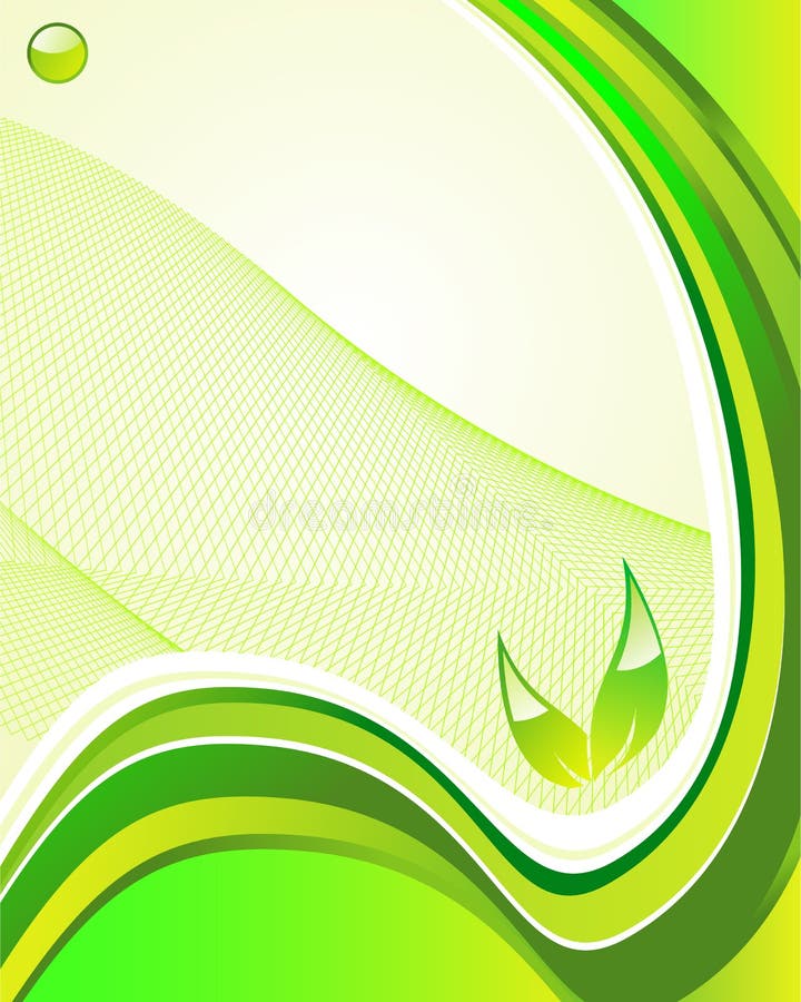 Fondo verde del ambiente stock de ilustración Fondo verde del ambiente stock de ilustración