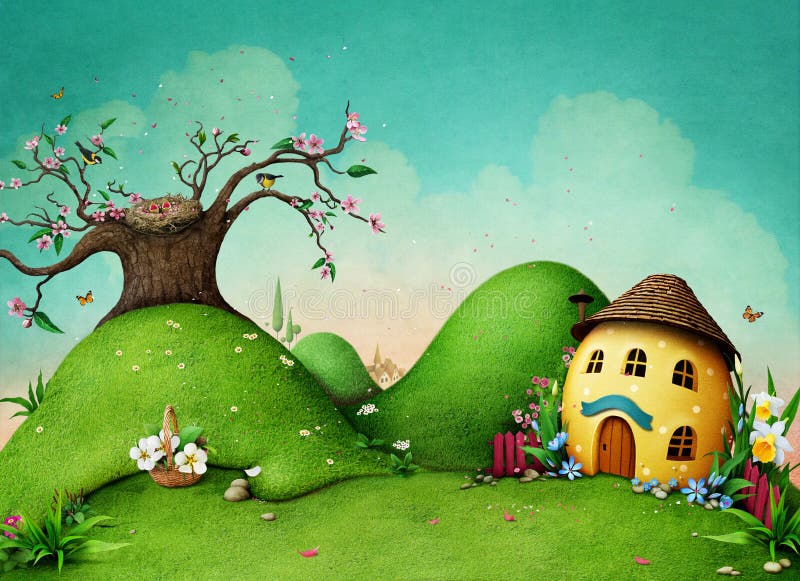 Fondo verde del resorte stock de ilustración Fondo verde del resorte stock de ilustración