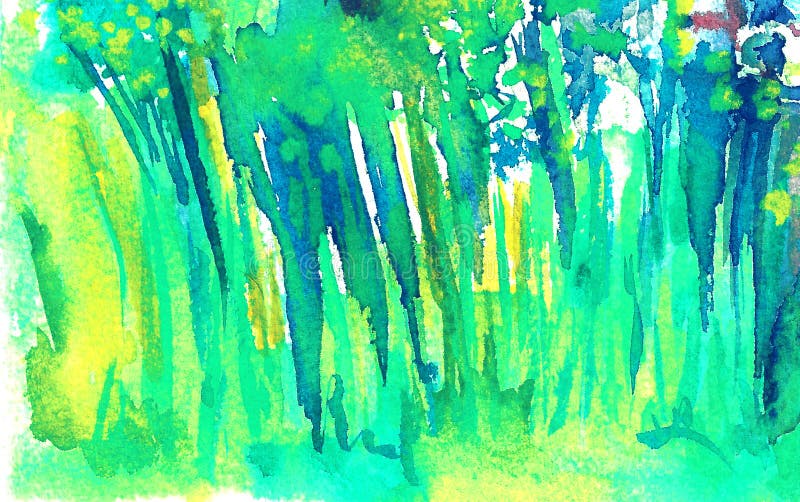 Fondo verde herbario Hierba alta del verano ilustración del vector Fondo verde herbario Hierba alta del verano ilustración del vector