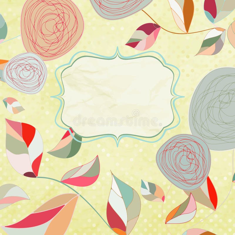 Fondos florales con las rosas de la vendimia. ilustración del vector Fondos florales con las rosas de la vendimia. ilustración del vector