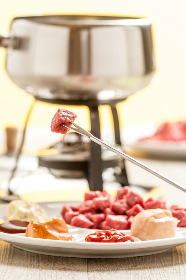 Fondue Bourguignonne stock image. Image of food, delicious 49678081