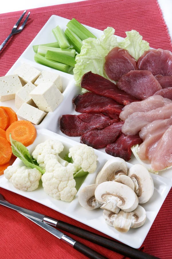 Fondue ingredients stock photo. Image of cheese, vegetables 14616964
