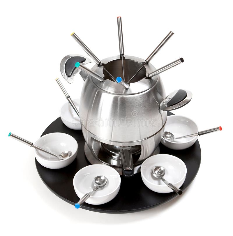 Fondue set stock image. Image of rectangle, clipping 12192941